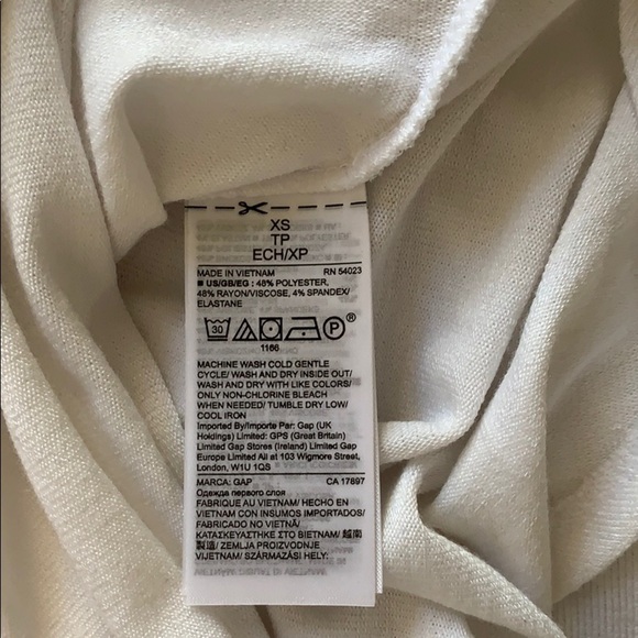 GAP White Tank Top Size XS NWOT - Picture 4 of 4